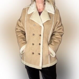 Vintage Route 66 Y2K Faux Shearling "Penny Lane" Coat